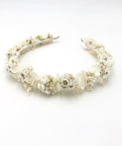 Headband de fleurs Immortelle - Collection Immaculée