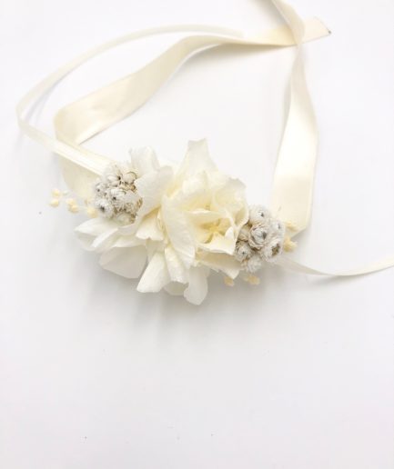 Bracelet de demoiselles d'honneur Immortelle en fleurs séchées