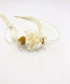 Bracelet en fleurs pour demoiselle d'honneur Hysope - Les Fleurs Dupont