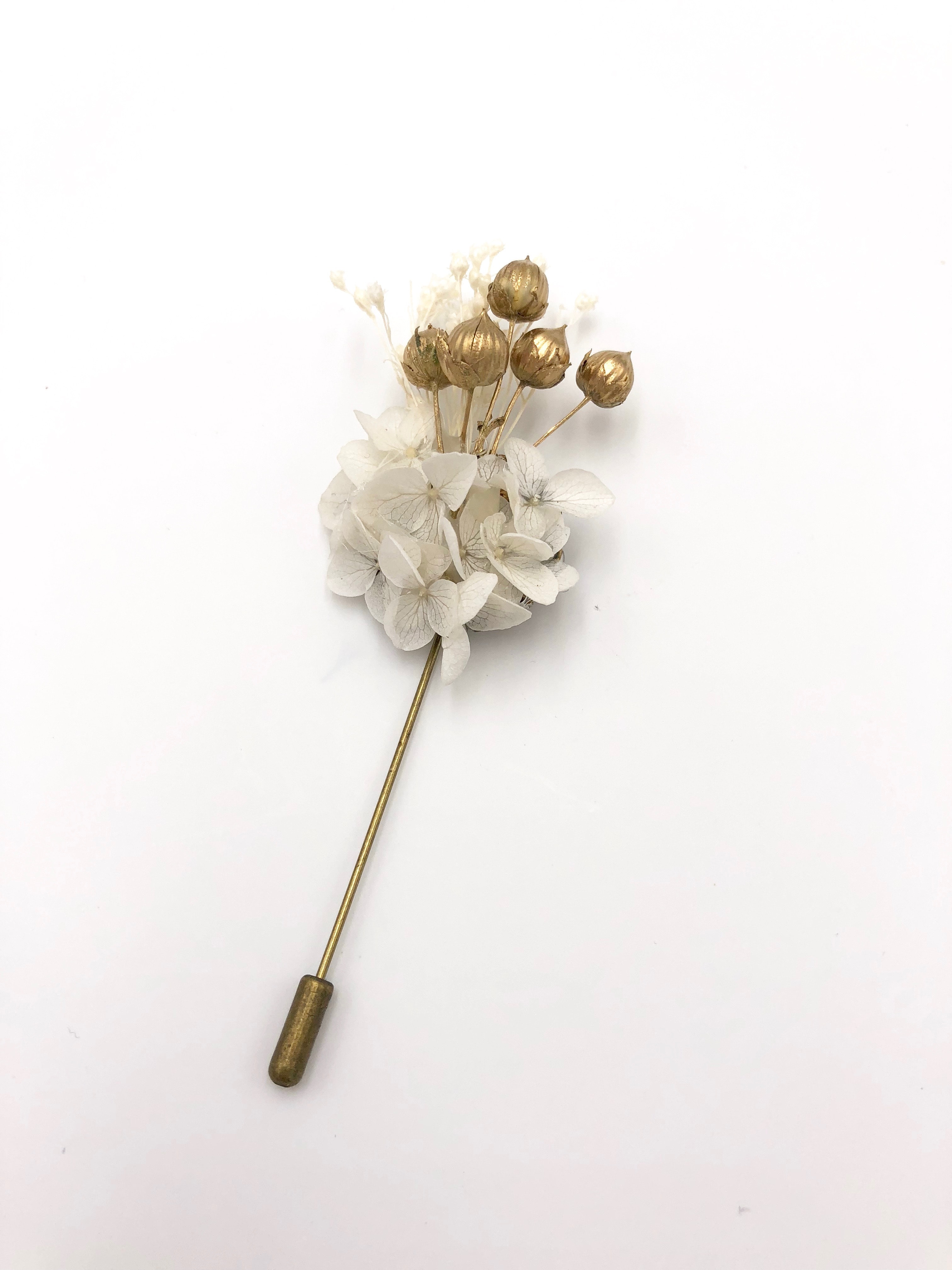 12 Broches Boutonnière En Camélia Violet - Épingles De Revers Métal 4cm, Pour Costume Mariage