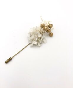 Boutonnière broche Aura - Les Fleurs Dupont