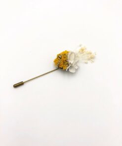 Boutonnière en fleurs Hysope - Collection Couture