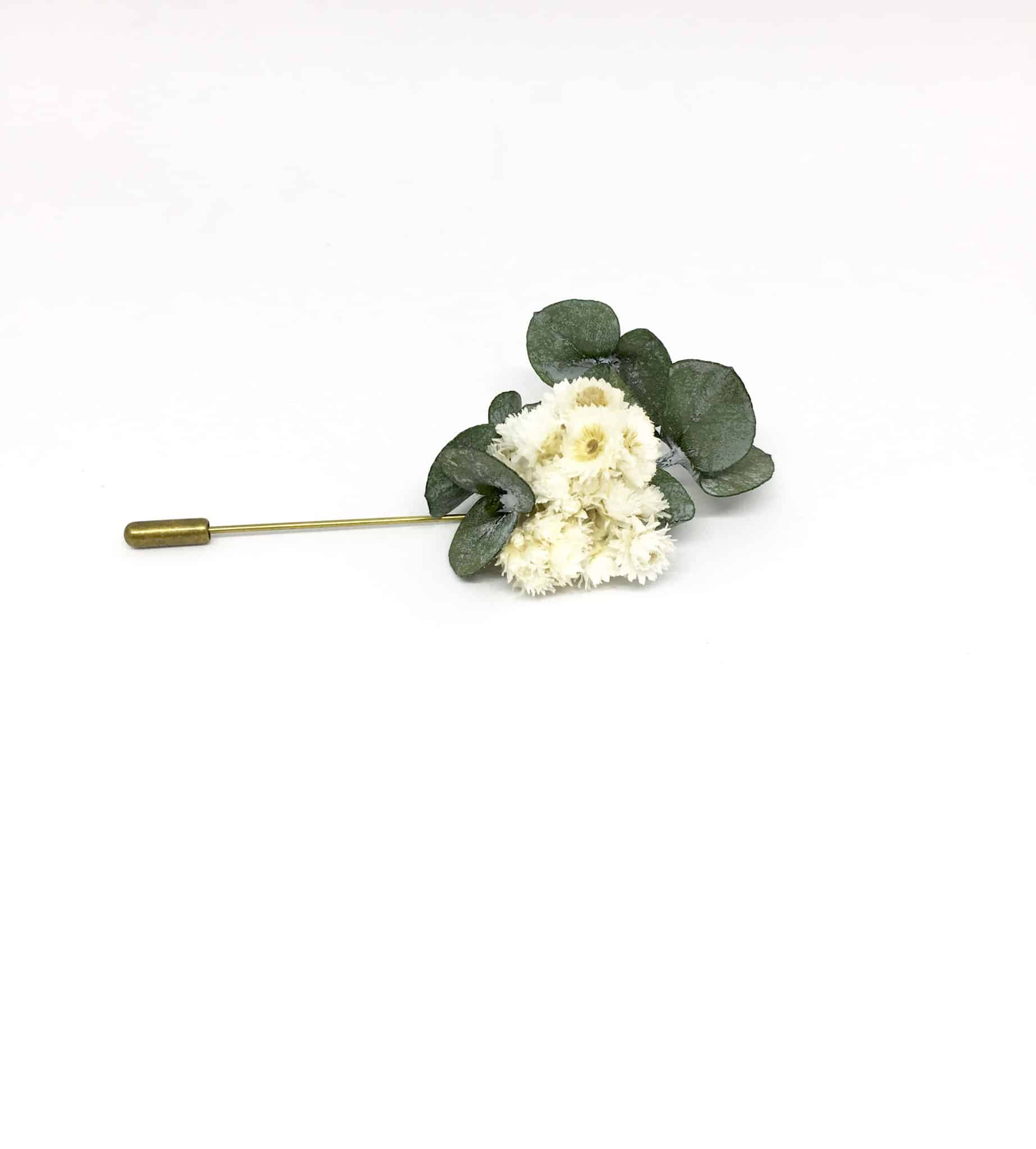 Broche Fleur En Cuir Véritable – Fait Main, Fantaisie – Pour Mariage, Fête