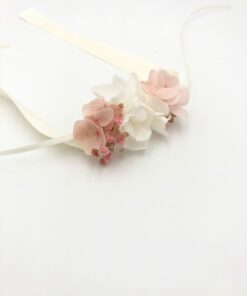 Bracelet en fleurs stabilisées roses Candi