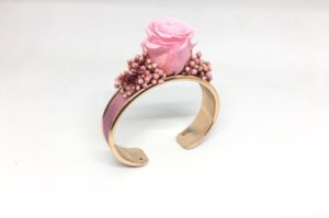 Bracelet jonc fleuri Dorothée - Accessoire pour demoiselles d'honneur - Les Fleurs Dupont