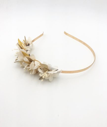 Headband de feuilles dorées mini Ori