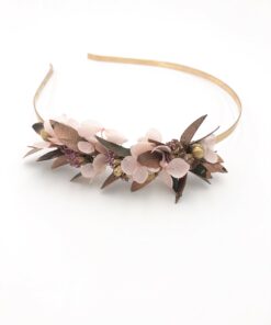 Headband de fleurs Phyra version Mini en fleurs stabilisées