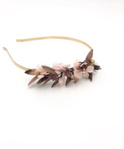 Headband de mariage Phyra version Mini en fleurs stabilisées