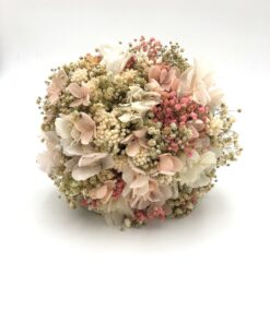 Bouquet de la mariée Candi en fleurs séchées et stabilisées roses