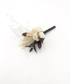 Boutonnière de mariage Ebora - Les Fleurs Dupont - Collection Folk