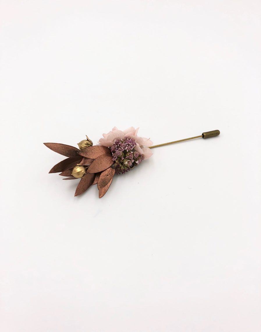 Boutonnière broche Phyra - Les Fleurs Dupont