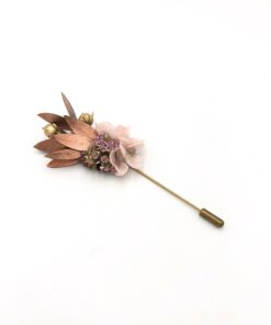 Boutonnière en fleurs Phyra - Fleurs séchées et stabilisées