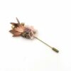 Boutonnière en fleurs Phyra - Fleurs séchées et stabilisées