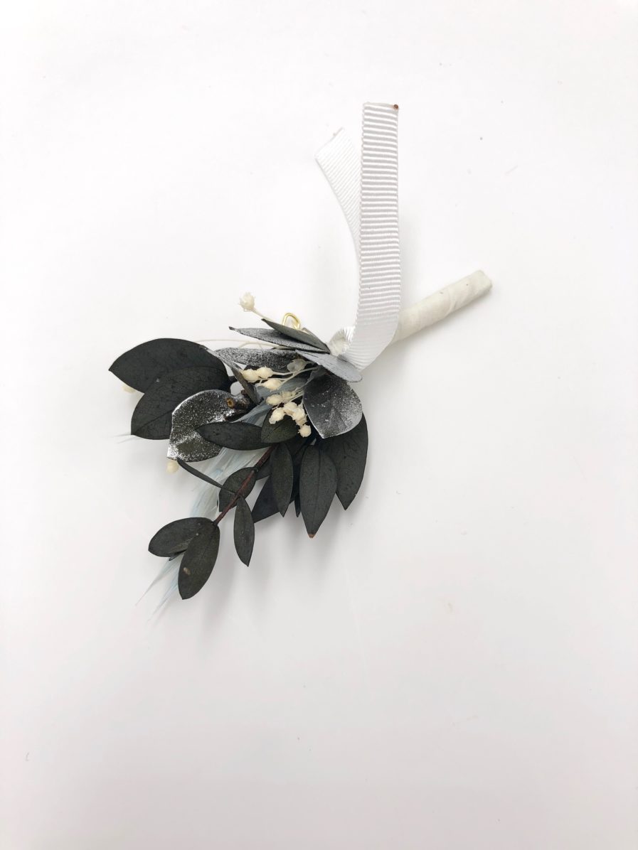 Boutonnière en fleurs séchées Turquin - Les Fleurs Dupont