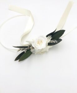 Bracelet de demoiselles d'honneur en fleurs Elaia - Feuilles d'olivier