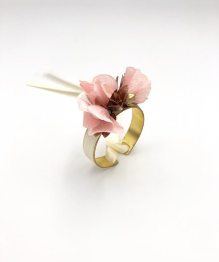Bracelet jonc fleuri Phyra pour la mariée et demoiselles d'honneur