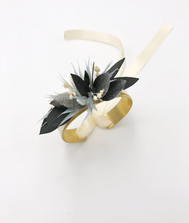 Bracelet jonc fleuri Turquin - Les Fleurs Dupont