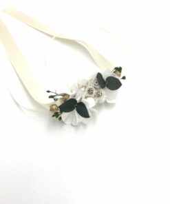 Bracelet de demoiselles d'honneur Minthé en fleurs séchées