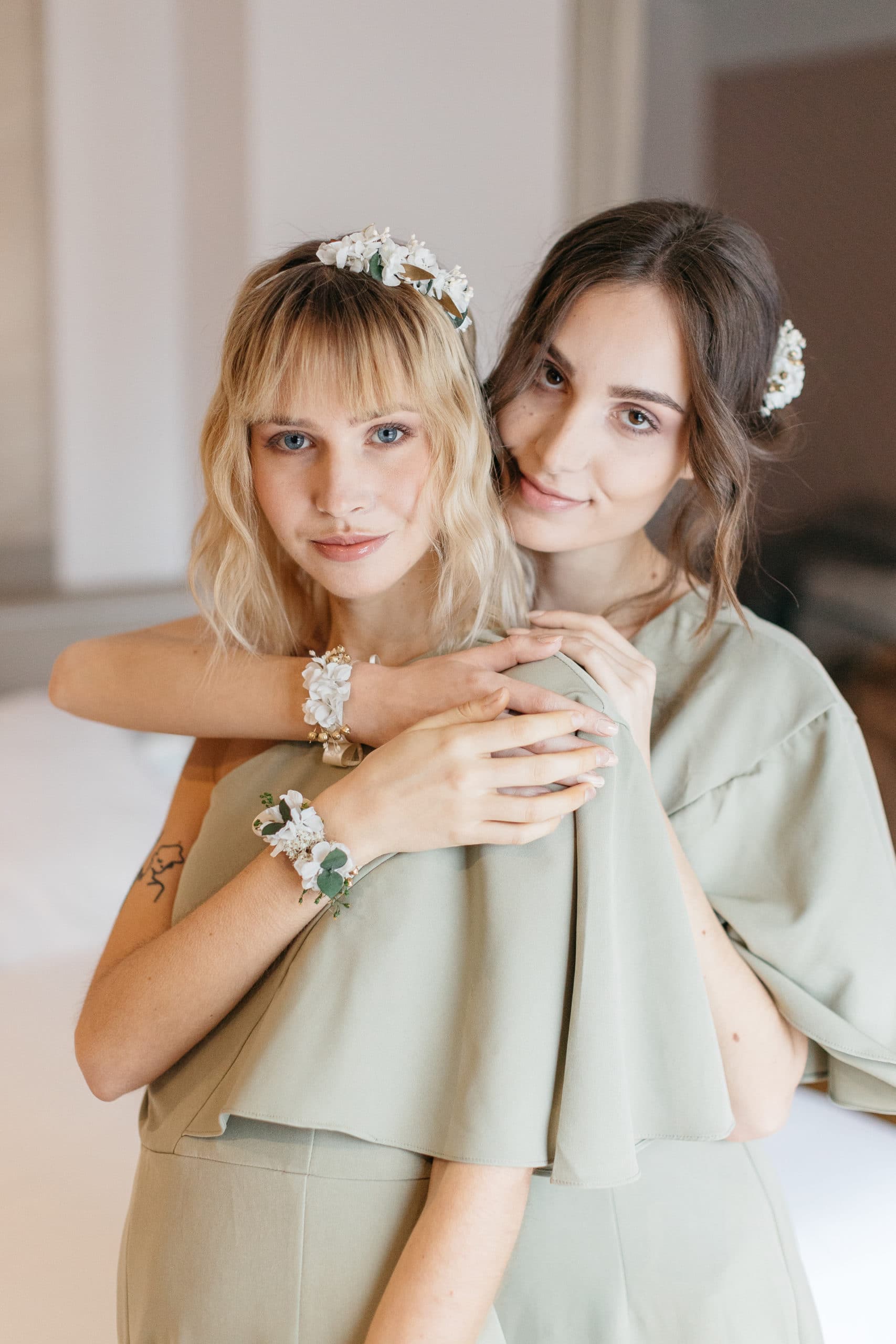 Bracelet en fleurs stabilisées Minthé