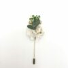 Boutonnière broche Minthé en fleurs séchées