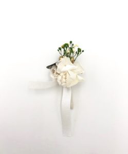 Boutonnière en fleurs séchées Minthé
