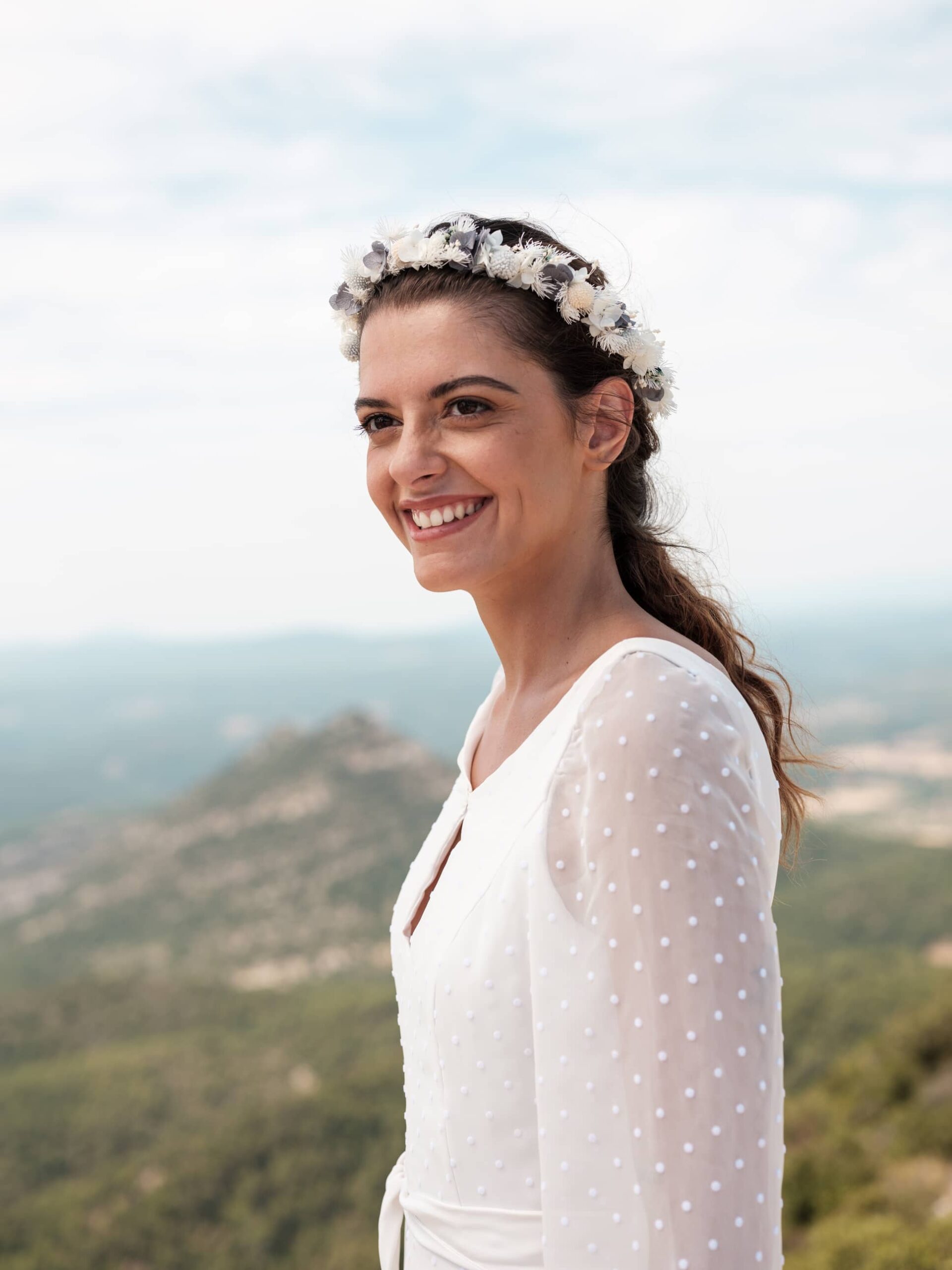 Couronne en fleurs stabilisées Horizon - Photo Ilan Dehé - Les Fleurs Dupont