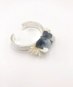 Bracelet en fleurs stabilisées jonc - Accessoire de mariage