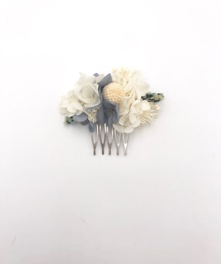 Peigne de mariée Horizon mini en fleurs stabilisées - Les Fleurs Dupont