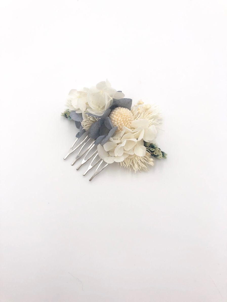 Peigne mini Horizon en fleurs stabilisées