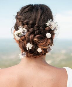 Set peigne et pics Horizon - Photo Ilan Dehé - Accessoire de mariage en fleurs