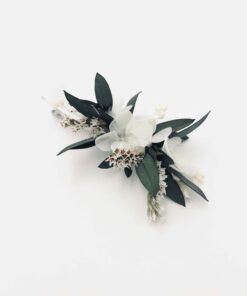 Petite barrette en fleurs Foglia pour l'invitée de mariage