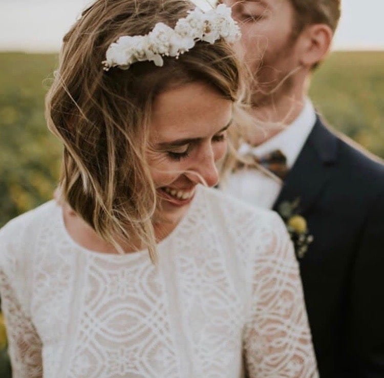 Mariages Accessoires Accessoires de coiffure Barrettes et pinces fleurs blanches Barrettes à cheveux mariée 