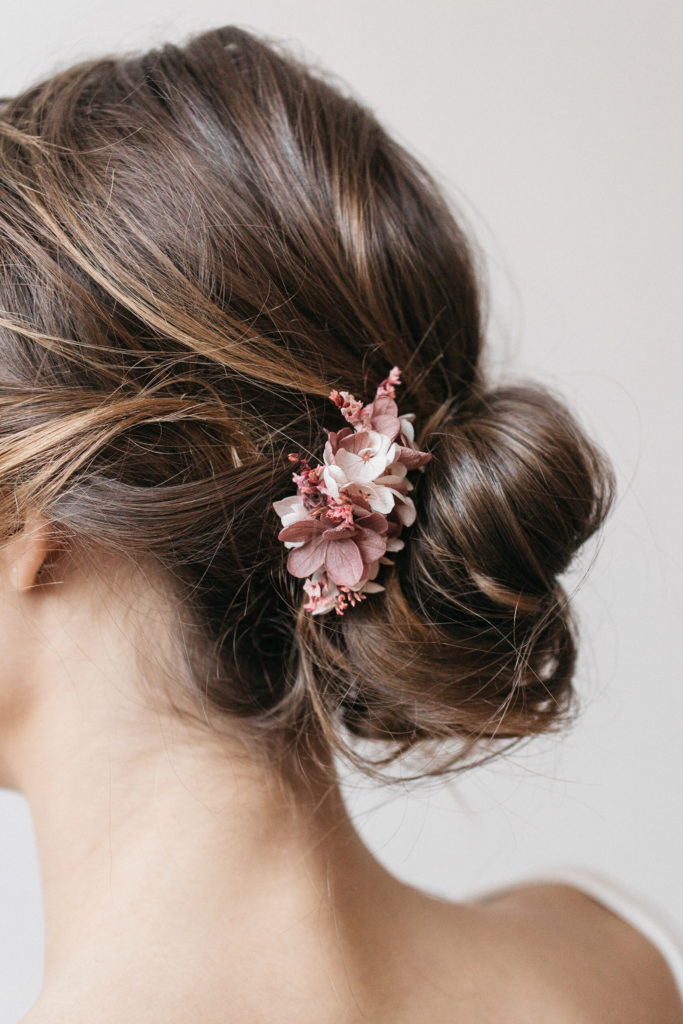 Peigne de fleurs mini Quartz en fleurs stabilisées