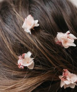 Pics à cheveux en fleurs stabilisées Quartz