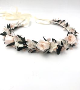 Couronne de mariée en fleurs Lima
