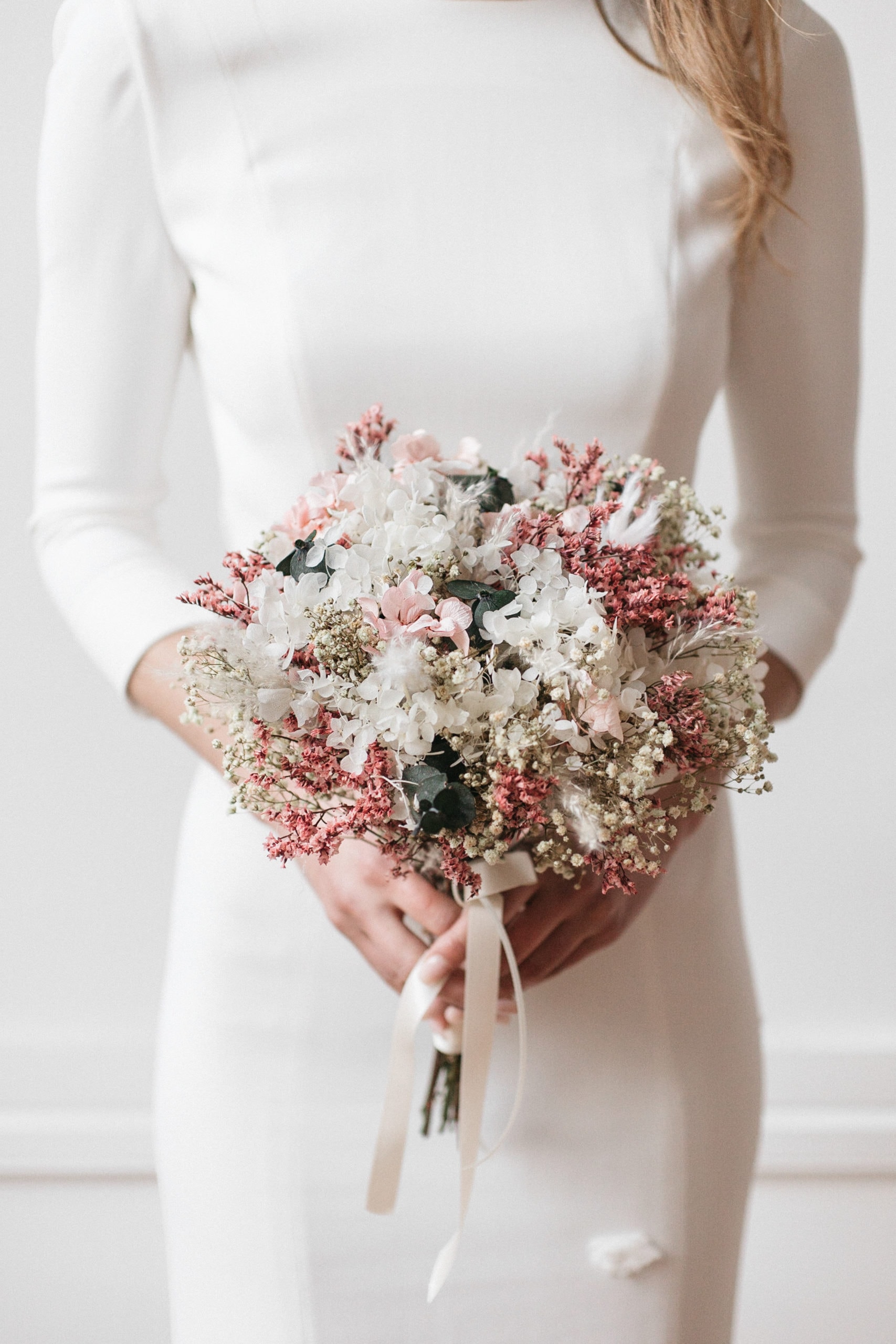 Bouquet de la mariée en fleurs stabilisées Tourmaline - Les Fleurs Dupont