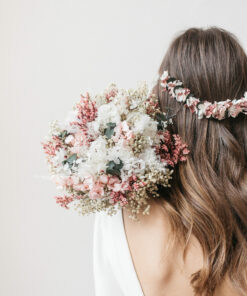 Bouquet de la mariée Tourmaline en fleurs séchées
