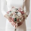 Bouquet de la mariée en fleurs stabilisées Tourmaline