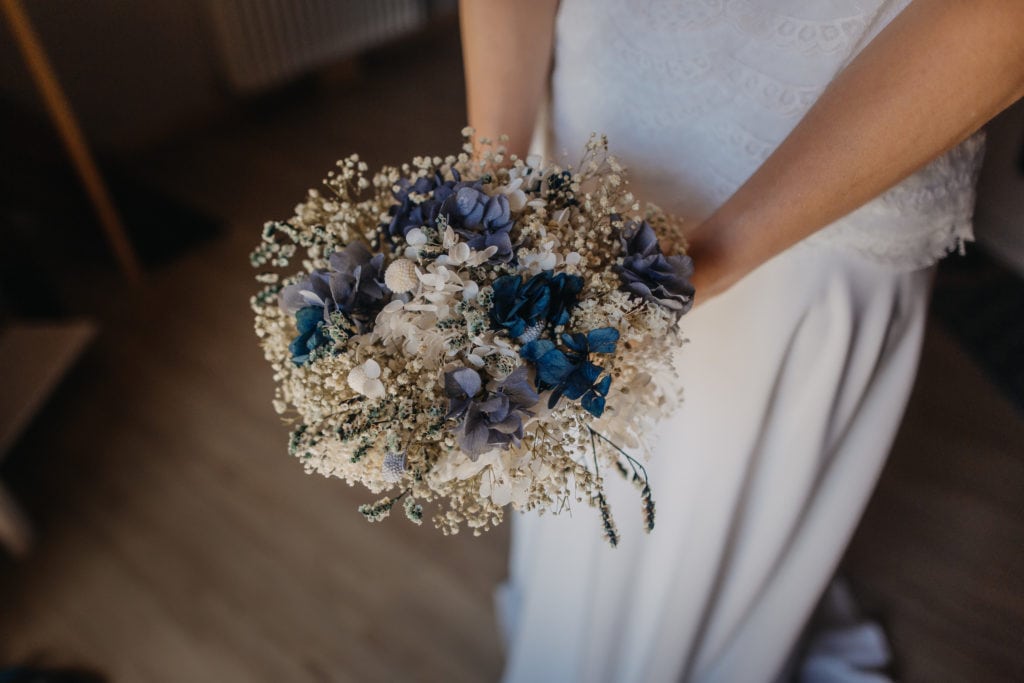 Bouquet en fleurs séchées Horizon - mariée Priscilla