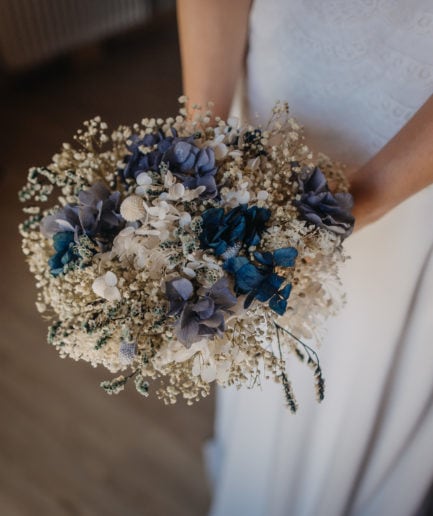 Bouquet en fleurs séchées Horizon - mariée Priscilla