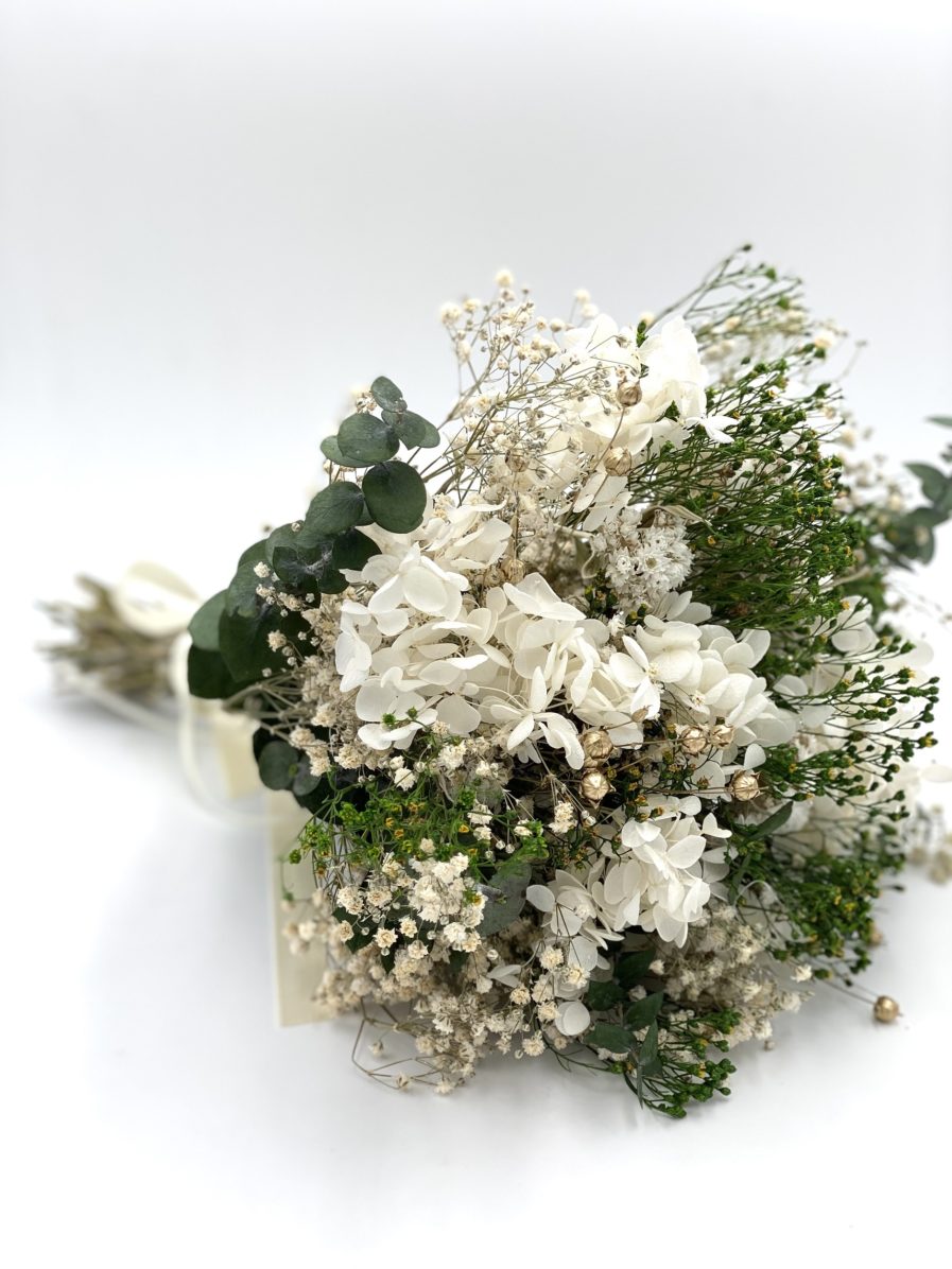 Bouquet de la mariée en fleurs séchées Minthé