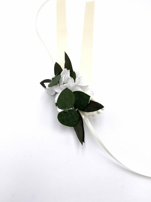 Bracelet de fleurs stabilisées Foglia pour la demoiselle d'honneur