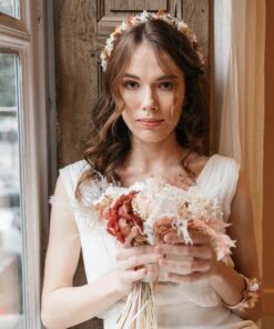 Bouquet de la mariée Blush en fleurs stabilisées