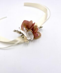 Bracelet en fleurs stabilisées Blush pour la demoiselle d'honneur