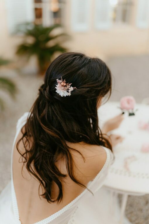 Grand pic à cheveux Chérie en fleurs