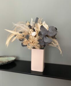 Bouquet de décoration Albâtre en fleurs stabilisées