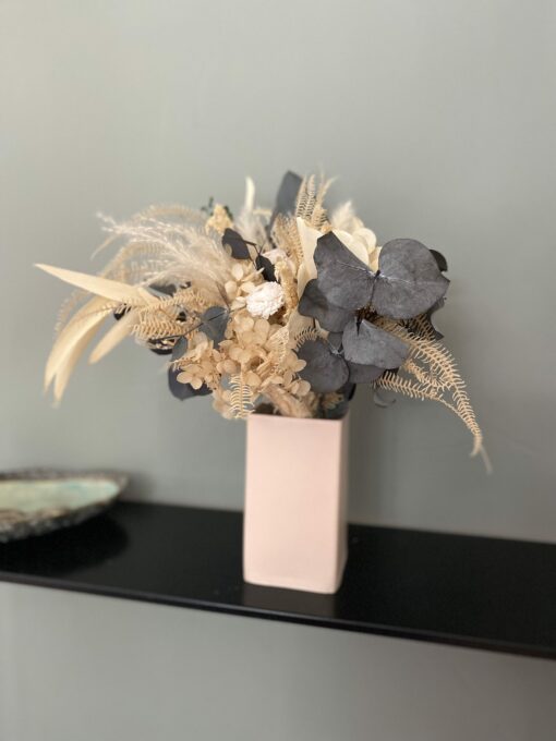 Bouquet de décoration Albâtre en fleurs stabilisées