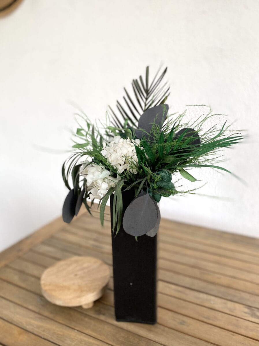 Bouquet de décoration Jungle en feuillage stabilisé