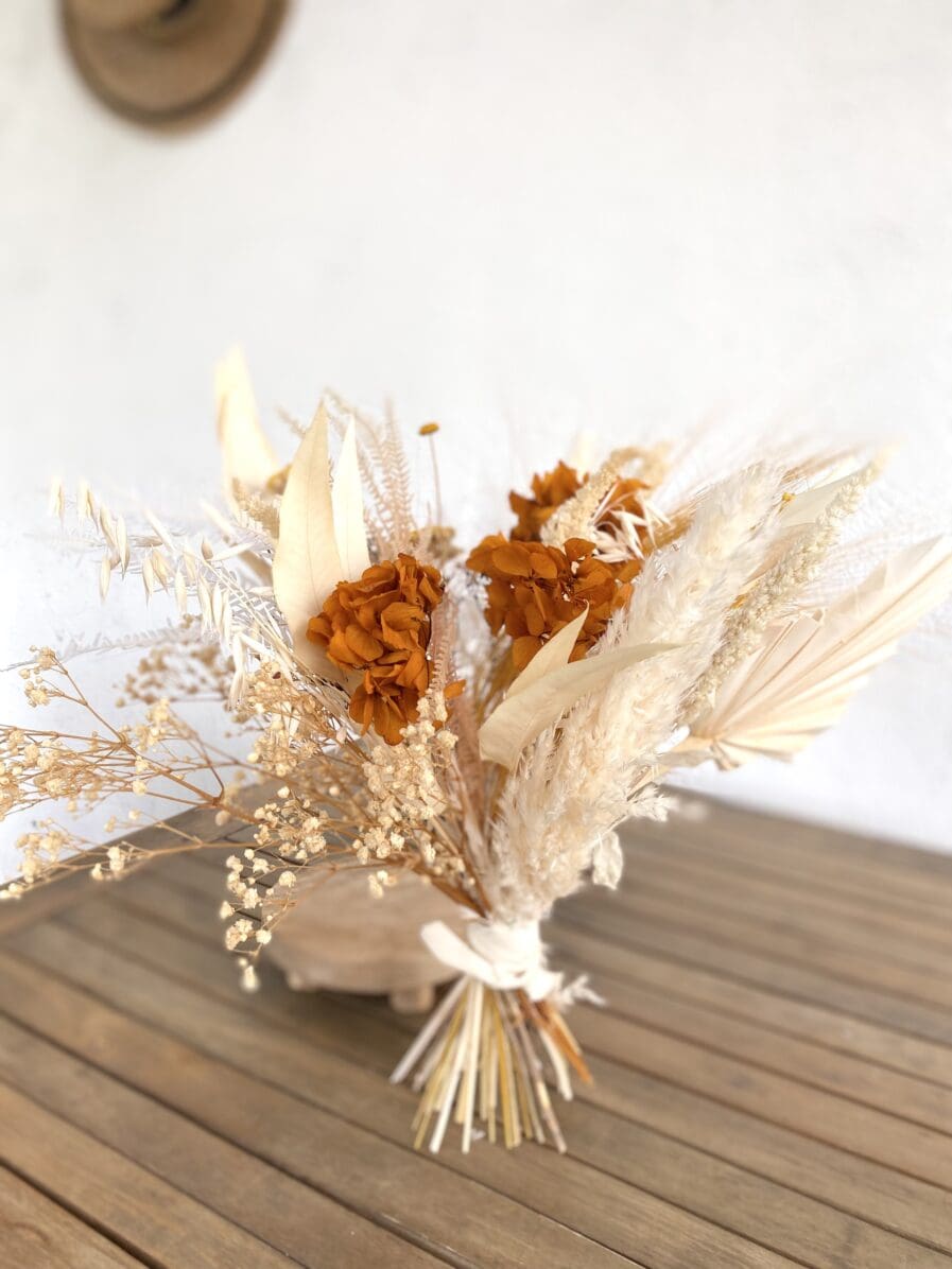 Bouquet de décoration Safran en fleurs séchées