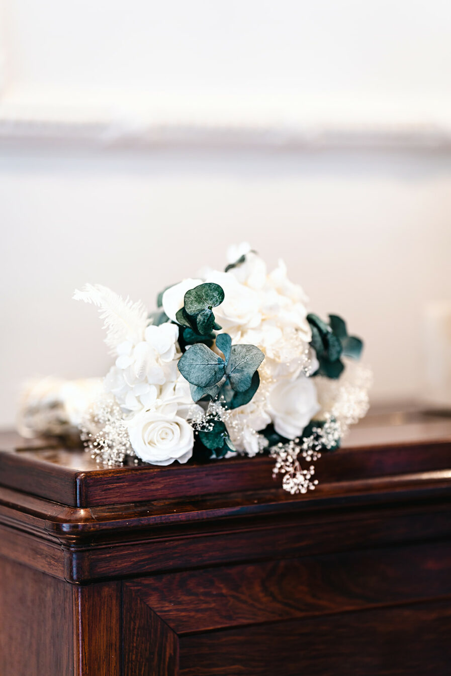 Bouquet en fleurs stabilisées Calypto pour la mariée